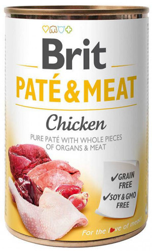 BRIT Paté & Meat Chicken - mokra karma dla psa - 400g