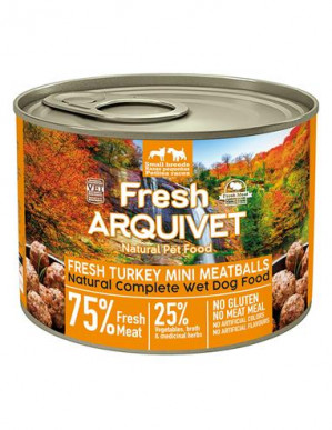 ARQUIVET Fresh Turkey Mini Meatballs - mokra karma dla psa - 200g