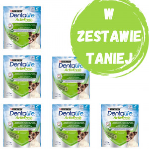 PURINA Dentalife Active Fresh Small - przekąska dentystyczna dla psa - 3x115g + 3x115g GRATIS!