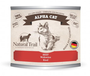 NATURAL TRAIL Alpha Cat Wołowina - mokra karma dla kota - 200g