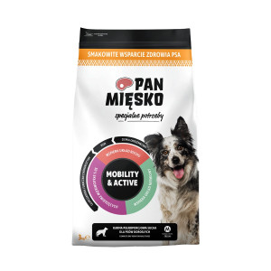 PAN MIĘSKO Specjalne potrzeby Mobility & Active - sucha karma dla psa - 3kg