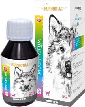 BIOFEED Euphoria Multi-Vitum Dog - witaminy dla psa - 100 ml