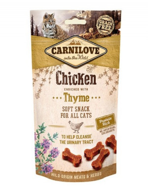 CARNILOVE Semi-Moist Snack Chicken & Thyme - przysmak z kurczakiem i tymiankiem dla kota - 50 g