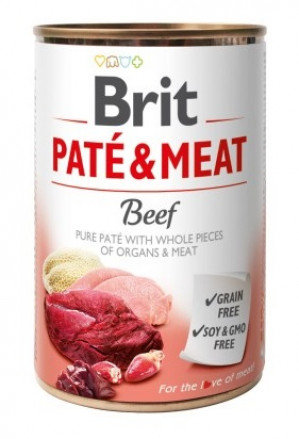 BRIT Paté & Meat Beef - mokra karma dla psa - 400g