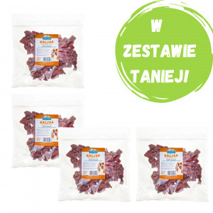 PETITTO Węzełki mini z piersi kaczki - przysmak dla psa - 4x500g