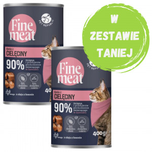 PET REPUBLIC Fine Meat Danie z cielęciny - mokra karma dla kota - 2x400g