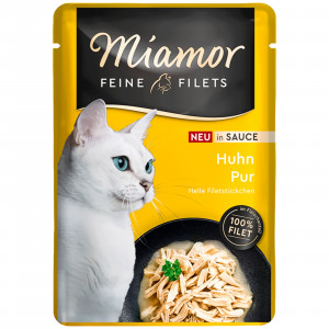 MIAMOR Feine Filets Kurczak w sosie - mokra karma dla kota - 100g