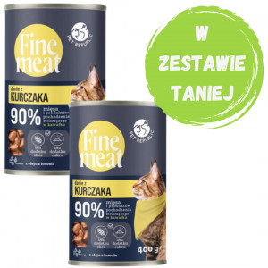 PET REPUBLIC Fine Meat Danie z kurczaka - mokra karma dla kota - 2x400g