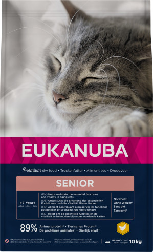 EUKANUBA Senior Chicken - sucha karma dla kota - 10kg