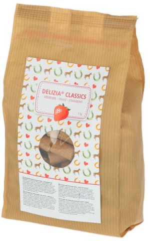 KERBL Delizia Classics Truskawka - przysmaki dla konia - 1 kg