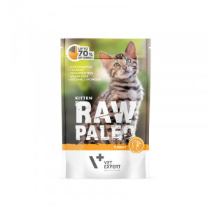 VETEXPERT Raw Paleo Kitten Cat Indyk - mokra karma dla kociąt - 100g