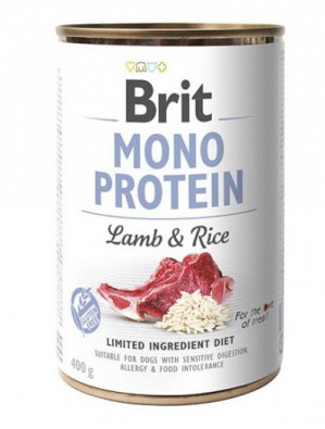 BRIT Mono Protein Lamb & Rice - mokra karma dla psa - 400g