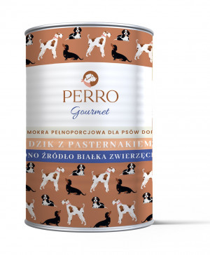 PERRO Gourmet Dzik z pasternakiem - mokra karma dla psa - 400g