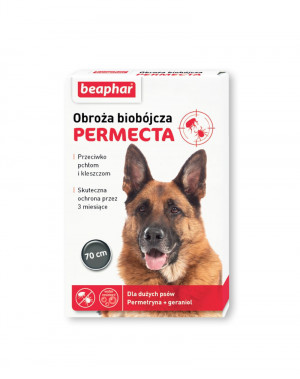 BEAPHAR Permecta - obroża biobójcza dla dużych psów - 70 cm