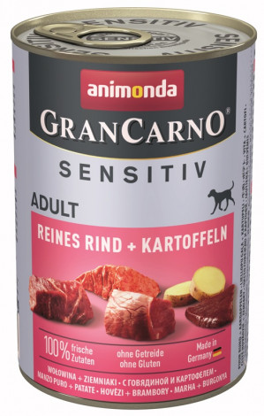 ANIMONDA Grancarno Sensitiv wołowina z ziemniakami - mokra karma dla psa - 400 g