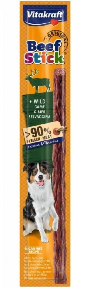 VITAKRAFT Beef Stick Dziczyzna - przysmak dla psa - 12 g