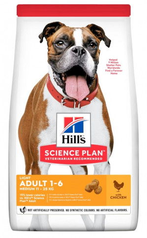 HILL'S Science Plan Adult Light Medium - sucha karma dla psa - 2,5 kg