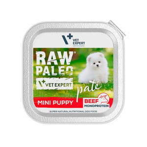 VetExpert Raw Paleo Wołowina Pate Mini Puppy alu tray 150g