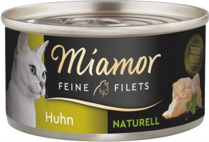 MIAMOR Feine Filets Naturell Kurczak - mokra karma dla kota - 80 g