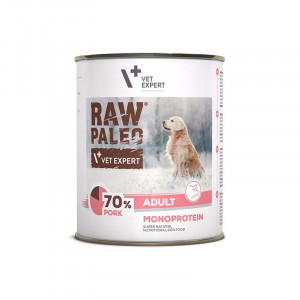 VETEXPERT Raw Paleo Adult Monoprotein Wieprzowina - mokra karma dla psa - 800g