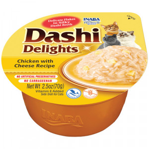  INABA Dashi Delights Kurczak z serem w bulionie - przysmak dla kota - 70 g