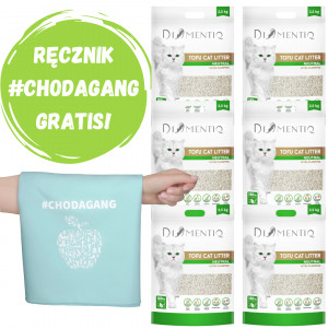 DIAMENTIQ Tofu Neutral Ultra clumping - żwirek roślinny - 6x2,5kg + GRATIS!