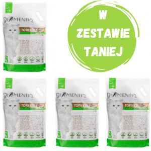 DIAMENTIQ Tofu Neutral Ultra clumping - żwirek roślinny - 4x4kg