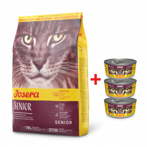 JOSERA Senior - sucha karma dla starszych kotów 10kg + GRATIS!