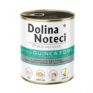 DOLINA NOTECI Premium bogata w perliczkę z jabłkiem - mokra karma dla psa - 800g