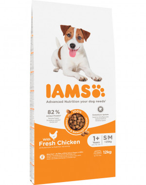  IAMS for Vitality Adult Small & Medium - sucha karma dla psa - 12 kg