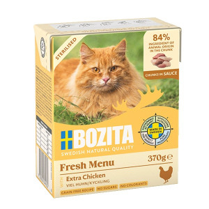 BOZITA Fresh Menu Sterilised Extra Kurczak - mokra karma dla kota - 370g