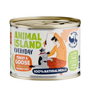 ANIMAL ISLAND Everyday Indyk i gęś - mokra karma dla kota - 200g