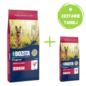 BOZITA Original Adult Classic Kurczak - sucha karma dla psa - 12kg + GRATIS!