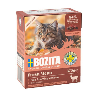 BOZITA Fresh Menu Sterilised Dziczyzna - mokra karma dla kota - 370g