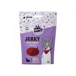 MR. BANDIT Jerky Filety z kaczki - przysmak dla psa - 80g