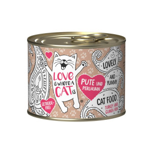 LOVE IS WHERE A CAT IS® Indyk z perliczką - mokra karma dla kota - 200g