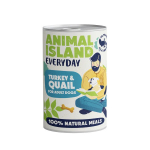 ANIMAL ISLAND Everyday Indyk i przepiórka - mokra karma dla psa - 400g