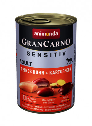 ANIMONDA Grancarno Sensitiv Adult kurczak z ziemniakami - mokra karma dla psa - 400 g