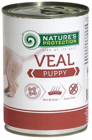 NATURE'S PROTECTION Puppy Cielęcina - mokra karma dla psa - 400g