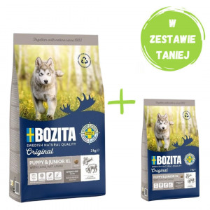 BOZITA Original Puppy & Junior XL Jagnięcina - sucha karma dla psa - 12kg + GRATIS!