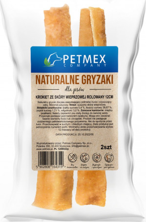 PETMEX Krokiet ze Skóry Wieprzowej Rolowany - przysmak dla psa - 150g