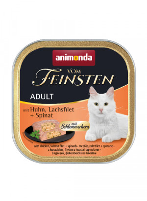 ANIMONDA Vom Feinsten Adult Classic Cat kurczak z łososiem + szpinak 100 g