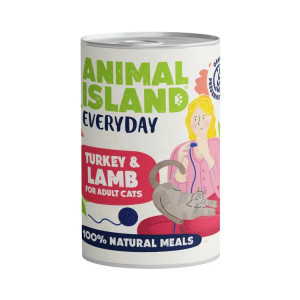 ANIMAL ISLAND Everyday Indyk i jagnięcina - mokra karma dla kota - 400g