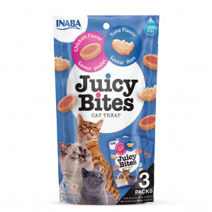 INABA Juicy Bites Kurczak i tuńczyk - przysmak dla kota - 3x11 g