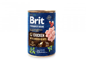 BRIT Premium By Nature Kurczak i serca - mokra karma dla psa - 400 g 