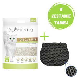 DIAMENTIQ Tofu Matcha Ultra clumping - żwirek roślinny - 2,5kg + GRATIS!