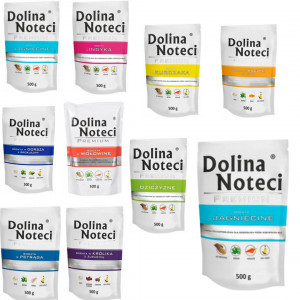 DOLINA NOTECI Premium MIX 9 SMAKÓW - mokra karma dla psa - 10x500 g