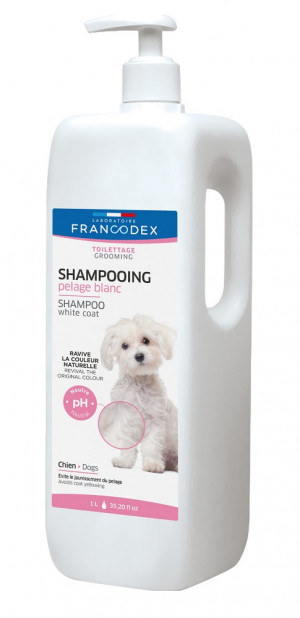 FRANCODEX Biała sierść - szampon dla psa - 1 l