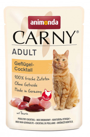 Animonda Carny Adult Pouch Poultry Cocktail - mokra karma dla kota - 85 g