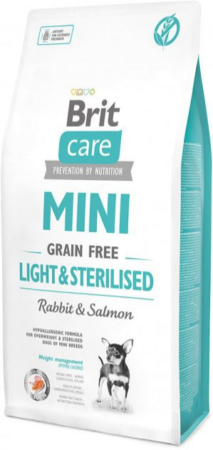 BRIT Care Grain Free Mini Light & Sterilised - sucha karma dla psa - 7kg